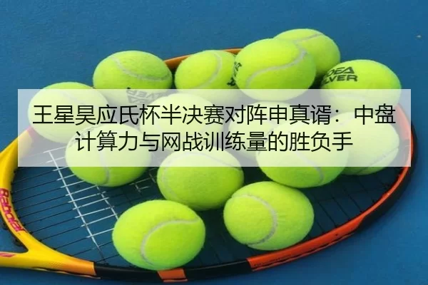 王星昊应氏杯半决赛对阵申真谞：中盘计算力与网战训练量的胜负手